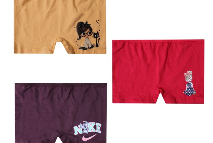 شورت دخترانه مدل M-BAR_7197 بسته 3 عددی